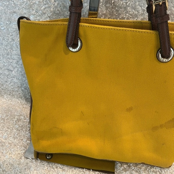Michael Kors Yellow Saffiano Tote Shoulder Bag - Picture 5 of 16